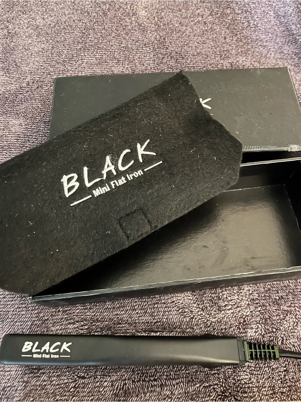 Advance Techniques Green Bendable Hair Roller Set Black Mini Flat Iron